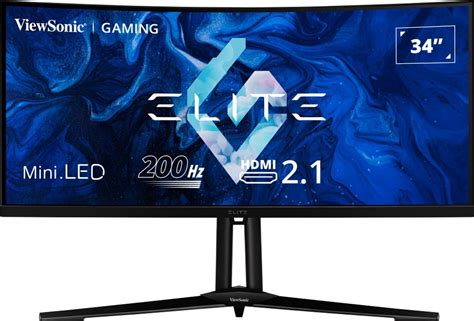 Viewsonic Elite Xg341c 2k Gaming Monitor With 200 Hz And 1400 Nits