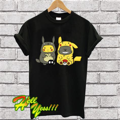 Pikachu X Totoro T Shirt