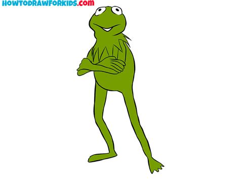 How To Draw Kermit The Frog Easy Drawing Tutorial For Kids