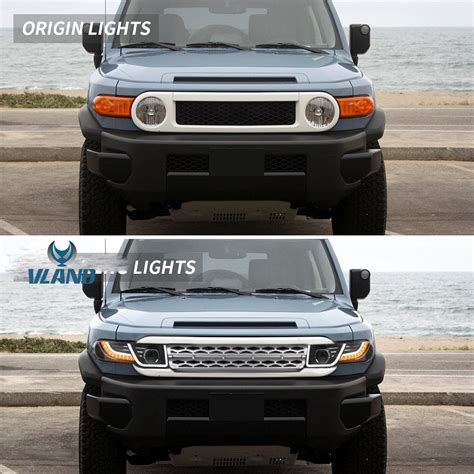 Vland Led Headlights For Toyota Fj Cruiser 2007 2015 Wsequential