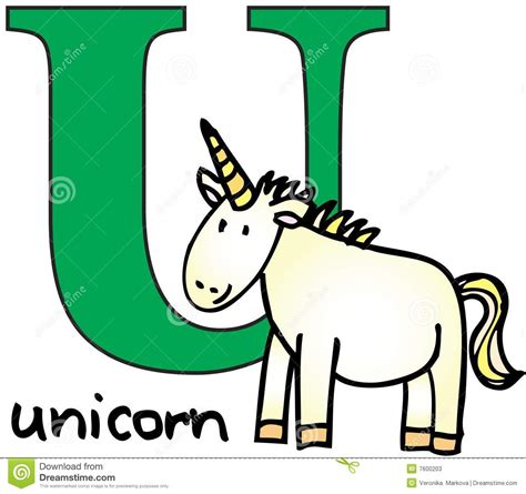 116 high quality pdf cursive writing worksheets to print. Animal Alphabet U (unicorn) Stock Vector - Illustration of vector ...