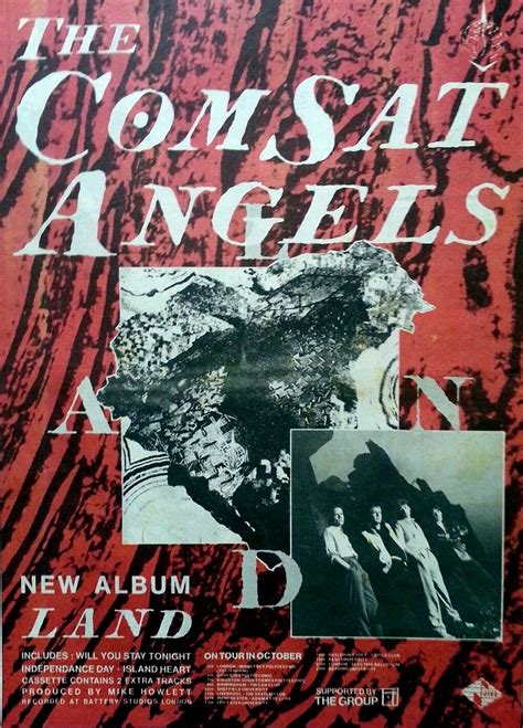 Comsat Angels Land Poster Sheffield Music Archive