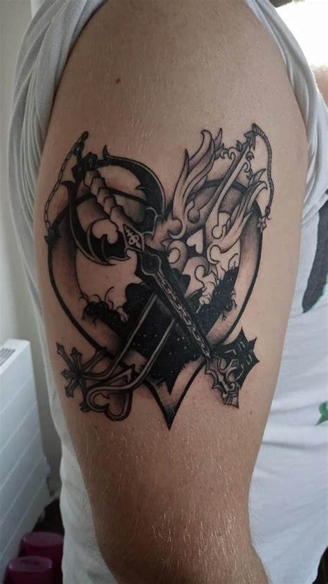 Kingdom Hearts Tattoo Kingdom Hearts Tattoo On Behance Jun 21 2021