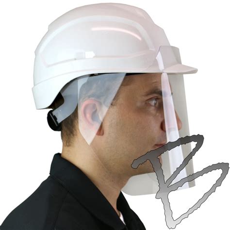 hexarmor fluid resistant face protector for hard hats head protection and accessories