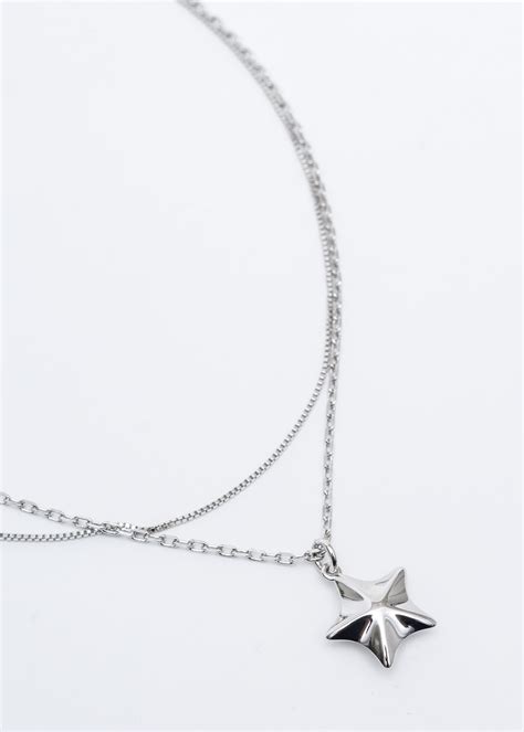 Silver Star Necklace Set 017 Shop