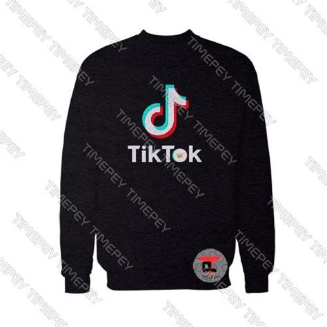 Tik Tok Letter Crown Logo Viral Fashion Sweatshirt Tik Tok Letter