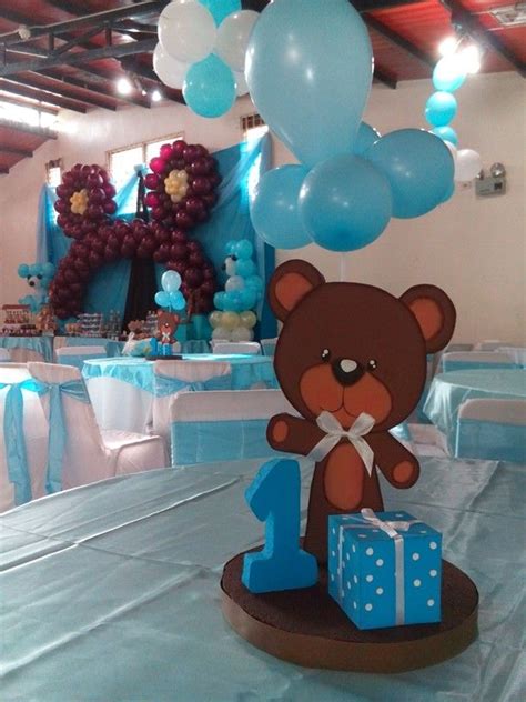 Decoración Con Globos De Ositos Fiesta De Oso De Peluche Centros De