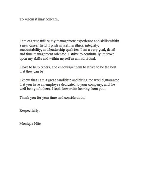 concern letter email templates