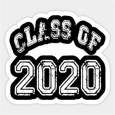 Class Of 2020 Logo Funny Sticker Teepublic
