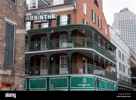 The Old Absinthe House Bar Bourbon Street New Orleans Louisiana Stock