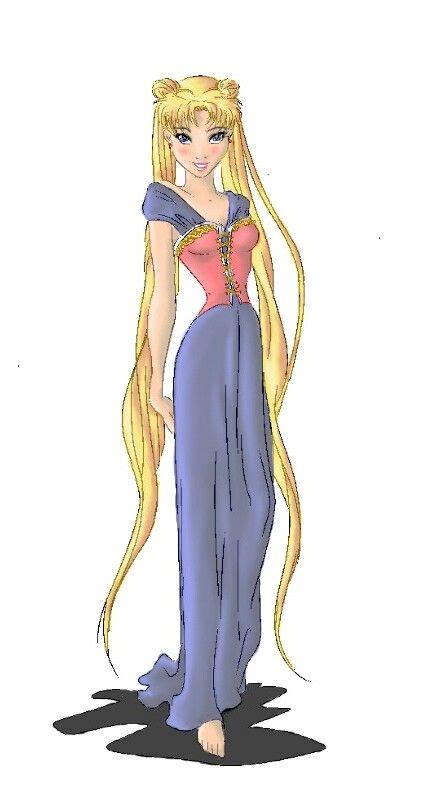 Rapunzel As Sailor Moon Drawing By Ebsie Deviantart Tangled