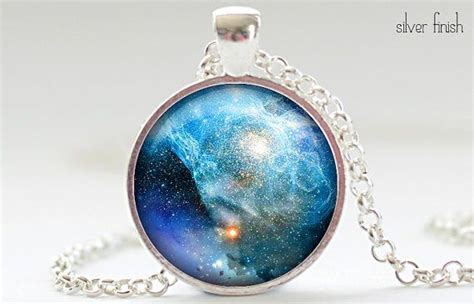 Nebula Necklace Space Galaxy Art Pendant Nebula By Frenchhoney