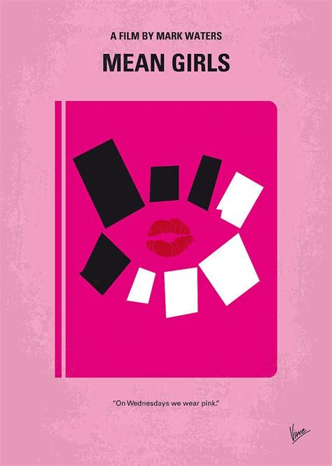 no458 my mean girls minimal movie poster by chungkong art movie poster art minimal movie