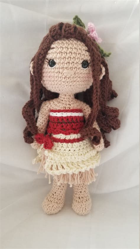 Moana Handmade Crochet Princess Doll Etsy