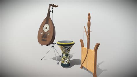 Arabian Musical Instruments Buy Royalty Free 3d Model By Omarme37