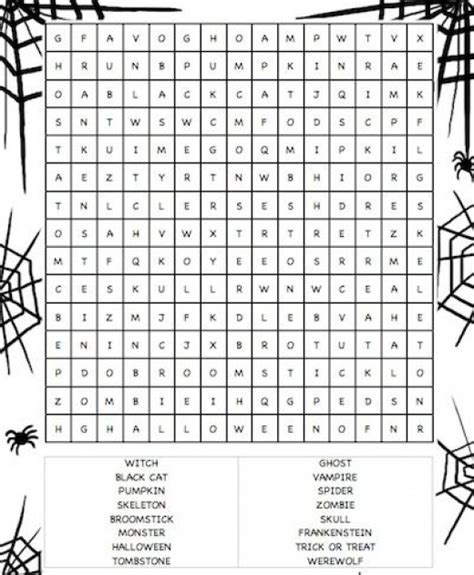 Free Printable Halloween Word Search Puzzles For Kids And