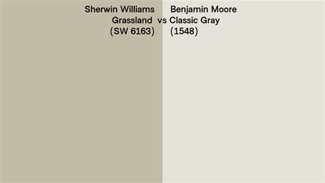 Sherwin Williams Grassland Sw 6163 Vs Benjamin Moore Classic Gray