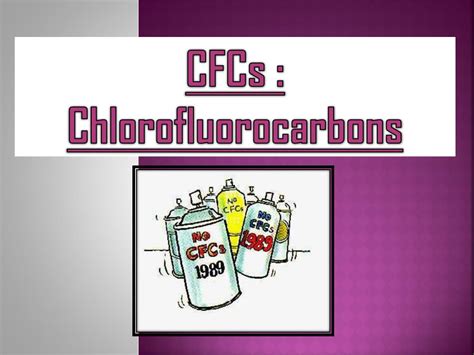 Ppt Cfcs Chlorofluorocarbons Powerpoint Presentation Free Download