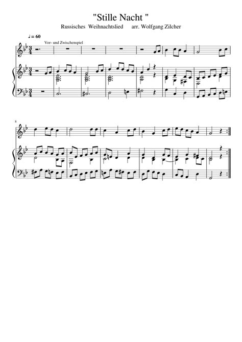 Stille Nacht Sheet Music For Piano Vocals Piano Voice