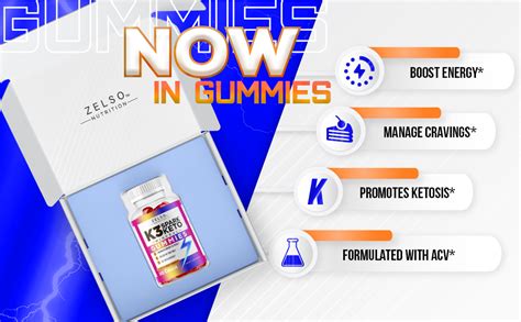 K3 Spark Mineral Gummies By Zelso Nutrition The Original K3spark Acv Formula Pills