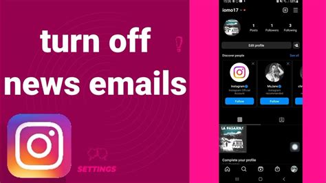How To Turn Off News Emails On Instagram Youtube