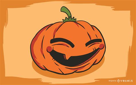 Cute Halloween Art With Pumpkins Vector Download