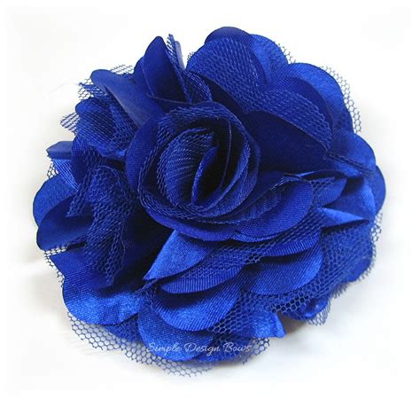 You'll receive email and feed alerts when new items arrive. Royal Blue Flower Hair Clip or Brooch 3 by simpledesignbows