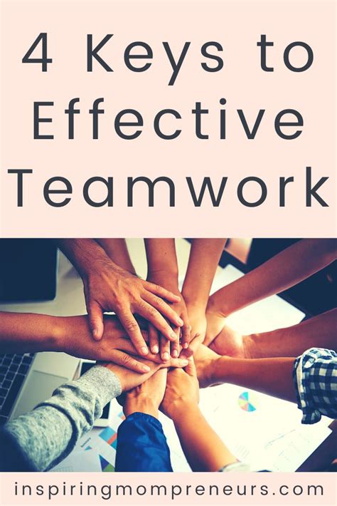 4 Crucial Keys To Effective Teamwork Inspiring Mompreneurs