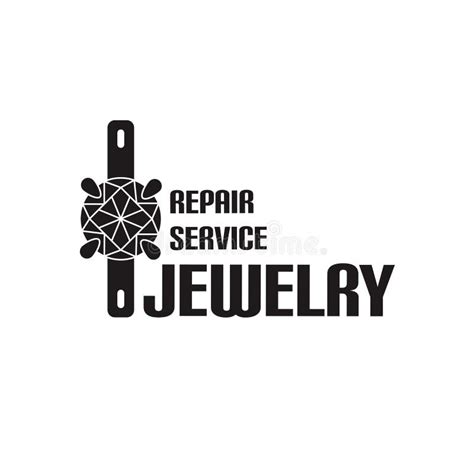 Image Of Logo Jewelry Service Trendy Concept For Repair Shop Or