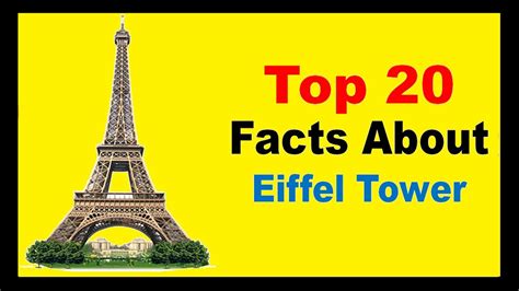 The Eiffel Tower Facts Youtube
