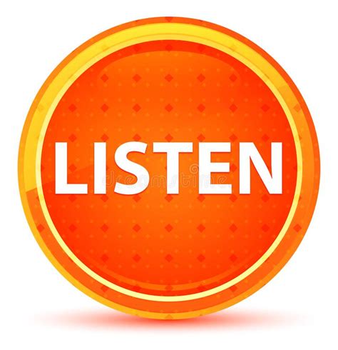 Listen Word 3d Red Letters Pay Attention Important Information Stock