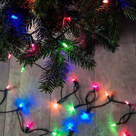 150 multi coloured led traditional christmas tree lights uk