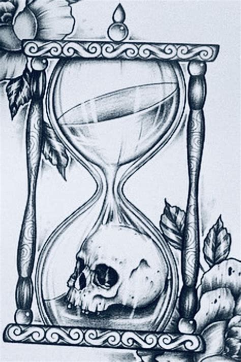 Hour Glass Tattoo Design Skull Tattoo Design Skull Tattoos Body Art Tattoos Tatoos Dark Art