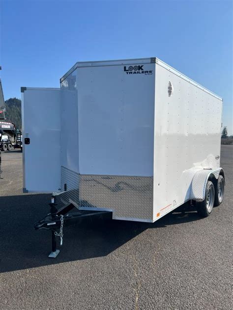 2023 Look Trailers Element Cargo 6x12 Tandem Axle V Nose Cargo