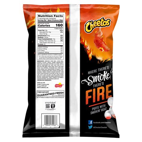 Cheetos Flamin Hot Smoky Ghost Pepper Puffs 7oz Snacks Fast Delivery By App Or Online