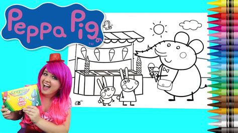 Peppa seems to really love her treat as we can see in this coloring page. Coloring Peppa Pig Ice Cream JUMBO Coloring Book Page ...