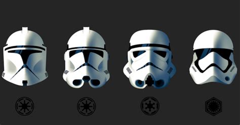 The Evolution Of The Stormtrooper Helmet In One Awesome  Star Wars