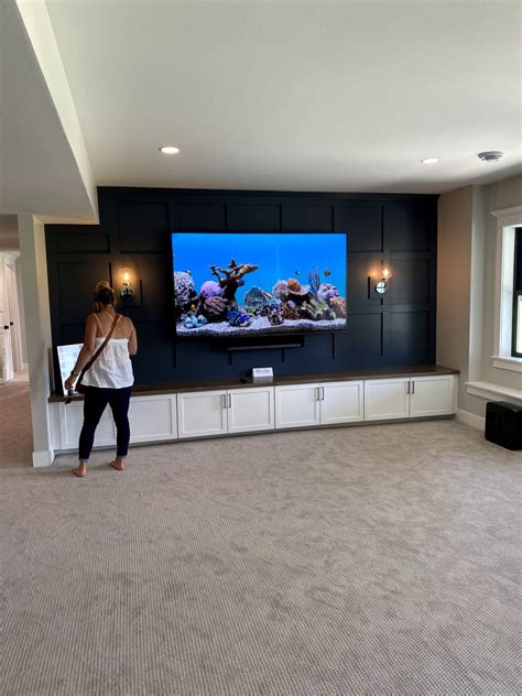 Pin By Alyssa Thiede On New House Basement Living Rooms Home Cinema