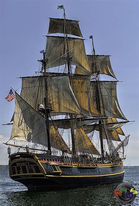 The Hms Bounty Tall Ship Halifax Harbour Old Sailing Ships Tall