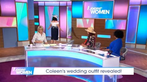 loose women s coleen nolan dazzles in wedding outfit as she shows it off live on air irish