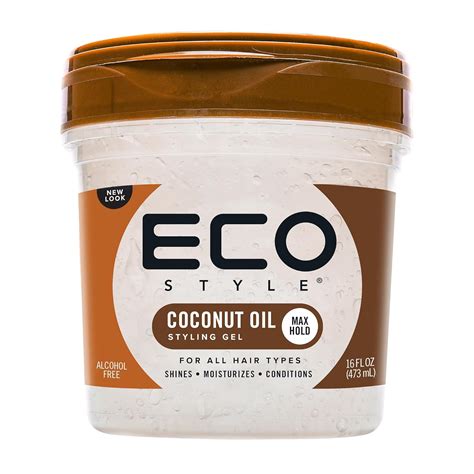 Amazon Com Ecoco Eco Style Gel Coconut Oil Adds Luster And Moisturizes Hair Weightless