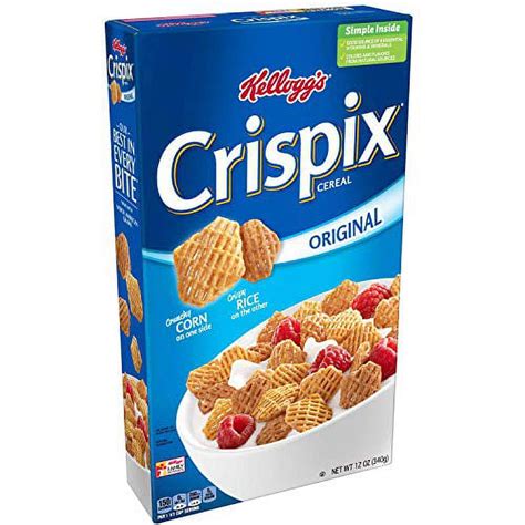 Kelloggs Crispix Breakfast Cereal 8 Vitamins And Minerals Try In