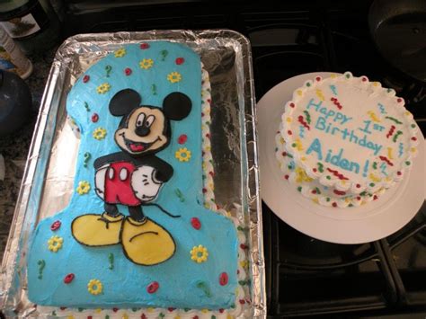 1st birthday party supplies — first birthday ideas & themes. Birthday Boy's Cake Idea | Mickey mouse first birthday ...