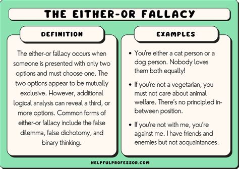 Either Or Fallacy Examples