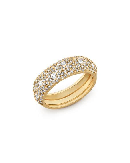 Lana 14k Yellow Gold Diamond Curve Ring Size 7 Neiman Marcus