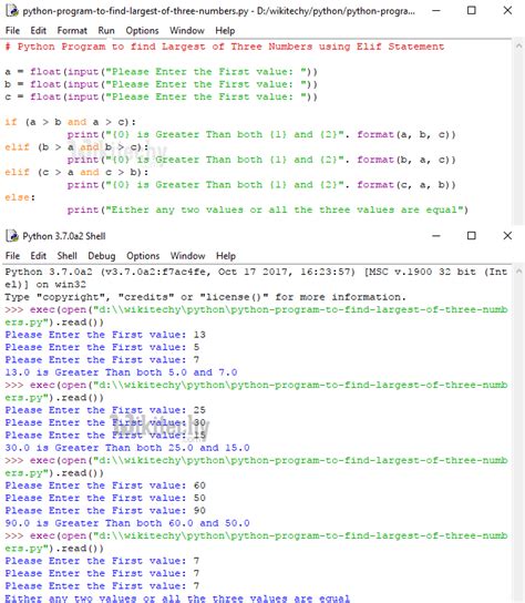 Python Tutorial Python Program To Find Largest Of Three Numbers By