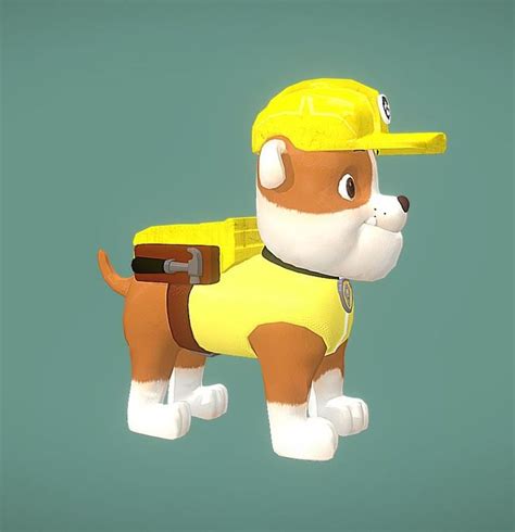 Paw Patrol Rubble 3d Model