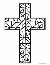 Coloring Cross Colouring Printable Stained Glass Mosaic Cool2bkids Template Crosses Sheets Jesus Pattern Adult Getdrawings Templates Printables sketch template