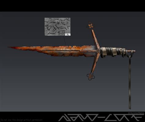 Artstation Broken Ancient Arming Sword