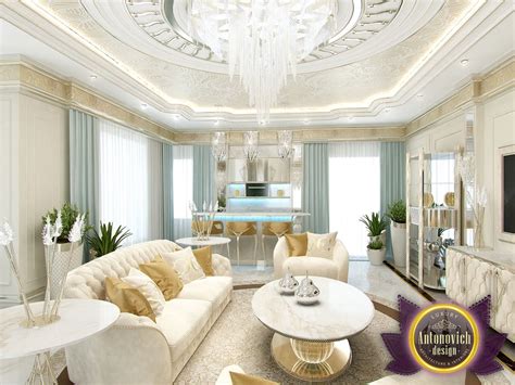In a modern apartment, there can be as many bathrooms in a house, villa or apartment as desired. LUXURY ANTONOVICH DESIGN UAE: Sitting room interior by ...